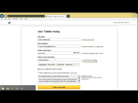 How to sign up for Twitter