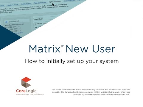 Matrix MLS Welcome Video